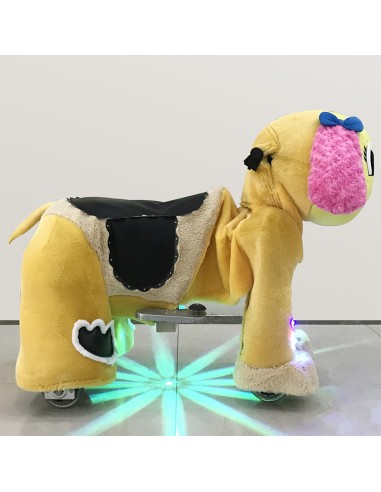 Gele en roze Hond Puppy Pluche... Gele en roze Hond Puppy Pluche...