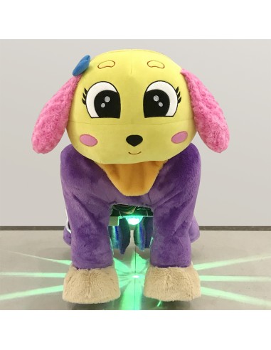 Gele en roze Hond Puppy Pluche... Gele en roze Hond Puppy Pluche...