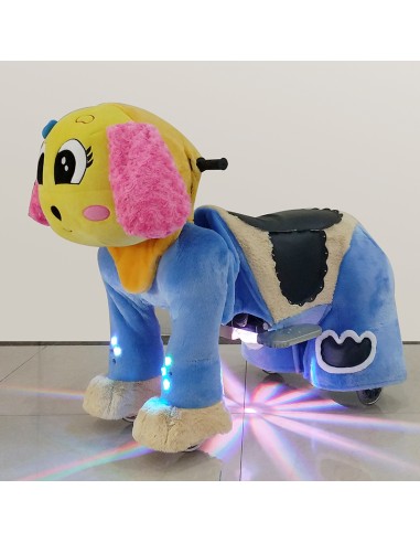 Gele en roze Hond Puppy Pluche... Gele en roze Hond Puppy Pluche...