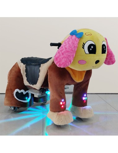 Gele en roze Hond Puppy Pluche... Gele en roze Hond Puppy Pluche...