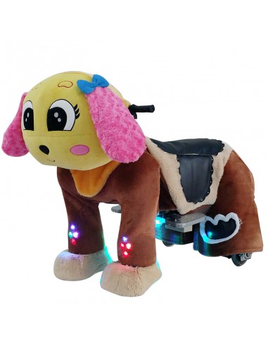 Gele en roze Hond Puppy Pluche... Gele en roze Hond Puppy Pluche...