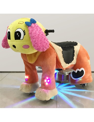 Gele en roze Hond Puppy Pluche... Gele en roze Hond Puppy Pluche...