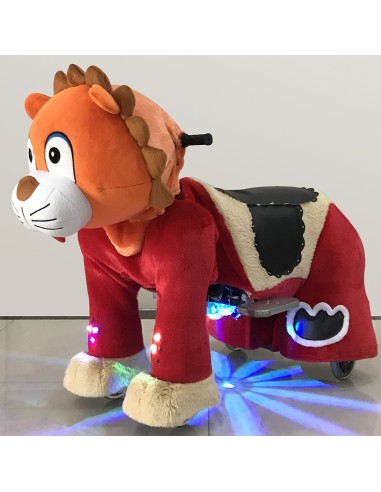Orange Lion Plush Electric Walking...
