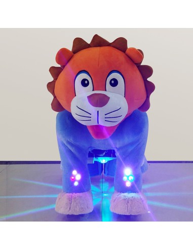 Orange Lion Plush Electric Walking...
