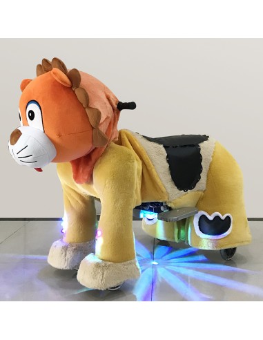 Orange Lion Plush Electric Walking...