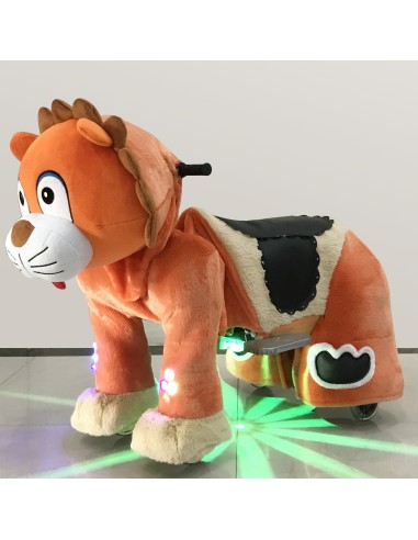 Orange Lion Plush Electric Walking...