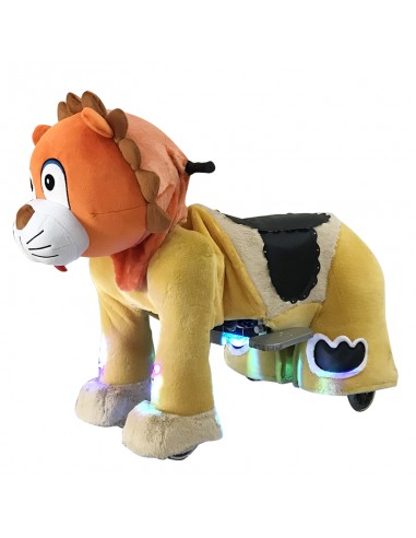 Orange Lion Plush Electric Walking...