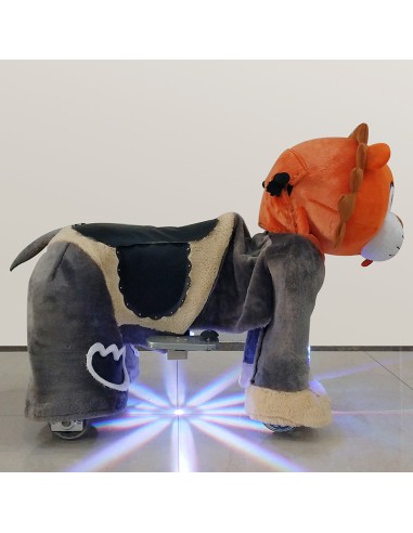 Orange Lion Plush Electric Walking...