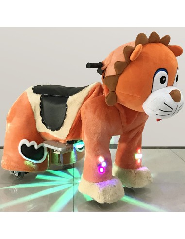 Orange Lion Plush Electric Walking...