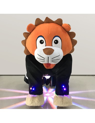 Orange Lion Plush Electric Walking...