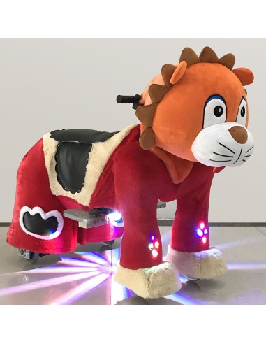 Orange Lion Plush Electric Walking...