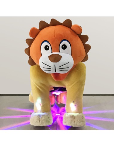 Orange Lion Plush Electric Walking...