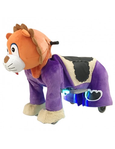 Orange Lion Plush Electric Walking...