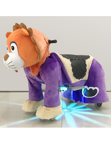 Orange Lion Plush Electric Walking...