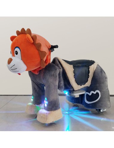 Orange Lion Plush Electric Walking...