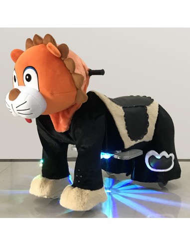 Orange Lion Plush Electric Walking...