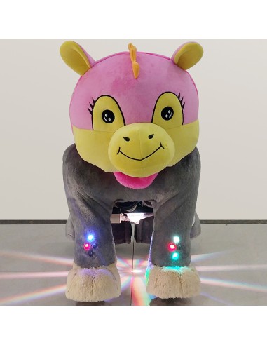 Roze Koe Dinosaur Pluche Elektrische... Roze Koe Dinosaur Pluche Elektrische...