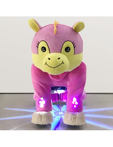 Roze Koe Dinosaur Pluche Elektrische... Roze Koe Dinosaur Pluche Elektrische...