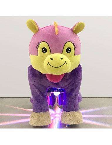 Roze Koe Dinosaur Pluche Elektrische... Roze Koe Dinosaur Pluche Elektrische...