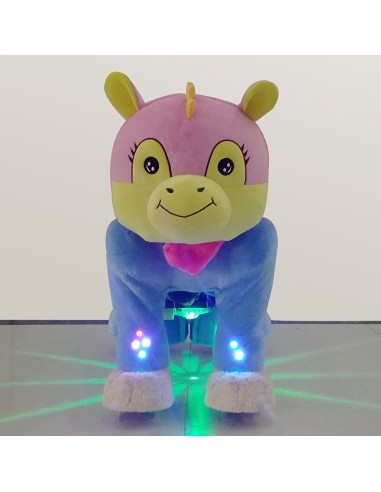 Roze Koe Dinosaur Pluche Elektrische... Roze Koe Dinosaur Pluche Elektrische...