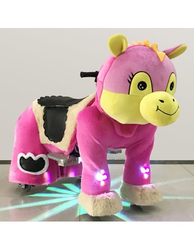 Roze Koe Dinosaur Pluche Elektrische... Roze Koe Dinosaur Pluche Elektrische...