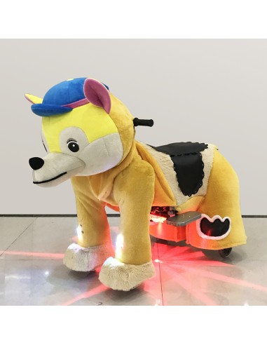 Gele Hond Pluche Elektrische Lopen... Gele Hond Pluche Elektrische Lopen...