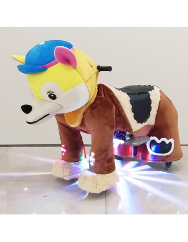 Gele Hond Pluche Elektrische Lopen... Gele Hond Pluche Elektrische Lopen...