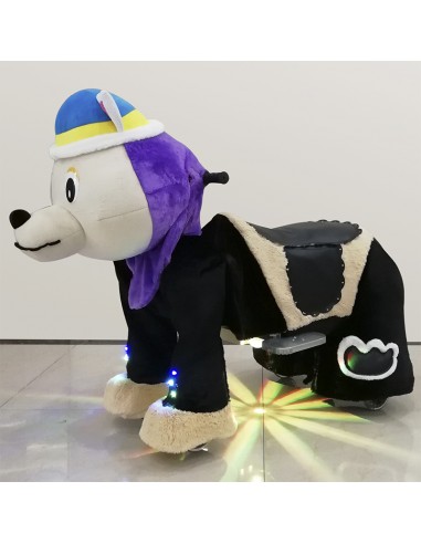 Purpur Hond Wolf Pluche Elektrische... Purpur Hond Wolf Pluche Elektrische...