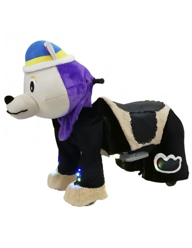 Purpur Hond Wolf Pluche Elektrische... Purpur Hond Wolf Pluche Elektrische...