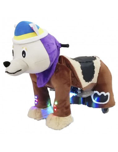 Purpur Hond Wolf Pluche Elektrische... Purpur Hond Wolf Pluche Elektrische...