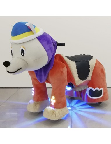 Purpur Hond Wolf Pluche Elektrische... Purpur Hond Wolf Pluche Elektrische...