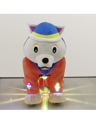 Purpur Hond Wolf Pluche Elektrische... Purpur Hond Wolf Pluche Elektrische...