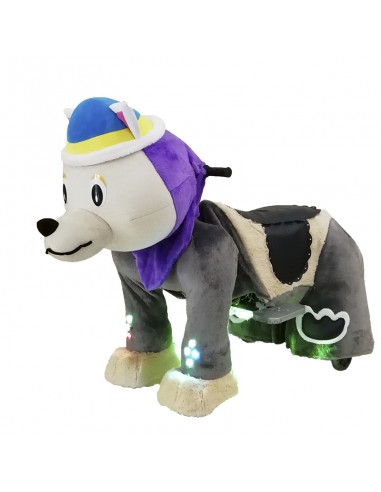 Purpur Hond Wolf Pluche Elektrische... Purpur Hond Wolf Pluche Elektrische...