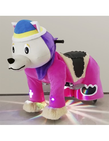 Purpur Hond Wolf Pluche Elektrische... Purpur Hond Wolf Pluche Elektrische...