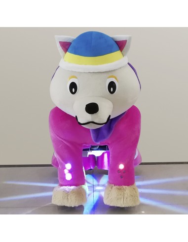 Purpur Hond Wolf Pluche Elektrische... Purpur Hond Wolf Pluche Elektrische...