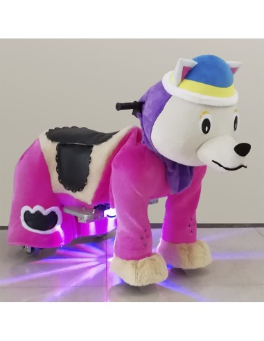 Purpur Hond Wolf Pluche Elektrische... Purpur Hond Wolf Pluche Elektrische...