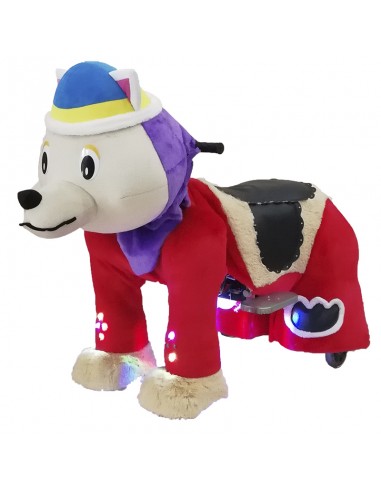 Purpur Hond Wolf Pluche Elektrische... Purpur Hond Wolf Pluche Elektrische...