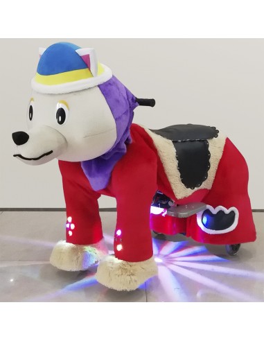 Purpur Hond Wolf Pluche Elektrische... Purpur Hond Wolf Pluche Elektrische...