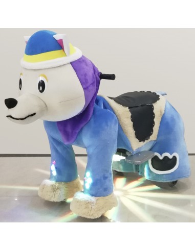 Purpur Hond Wolf Pluche Elektrische... Purpur Hond Wolf Pluche Elektrische...