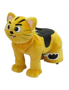 Yellow Tiger Star Cat Plush...