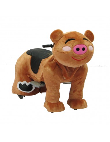 Bruine Blij Varken Pluche Elektrische... Bruine Blij Varken Pluche Elektrische...